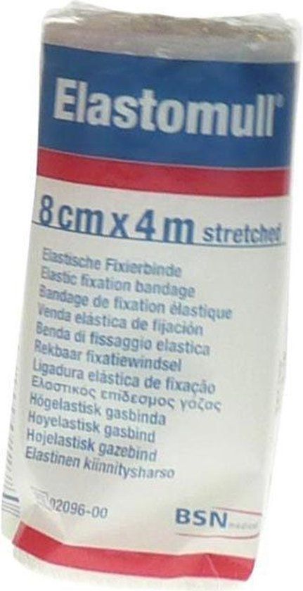 Elastomul Windsel 08 Cm 2096L - Wit - Compressie lange rek - Medisch hulpmiddel