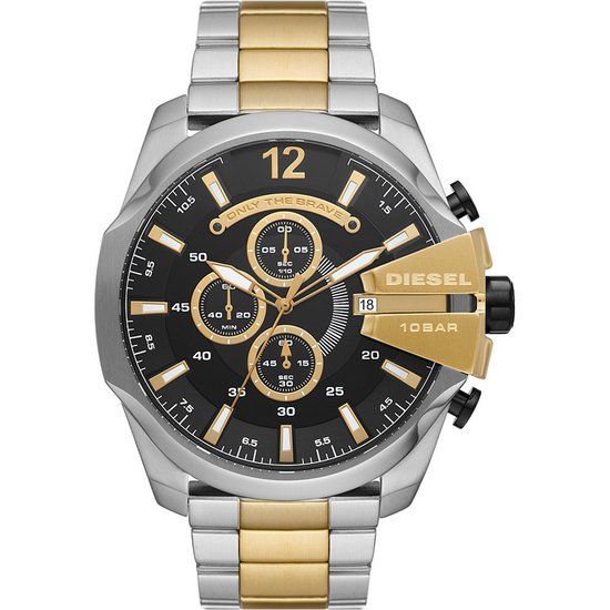 Diesel Mega Chief DZ4581 Heren Horloge - Zwart - 51 mm