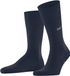 FALKE Airport X-Mas Calculation gedessineerd wol katoen sokken heren blauw - maat 39-40