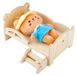 Merkloos Icecat Miniature de lit pour maison de poupée avec un escalier charmant