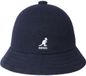 Kangol Bob Wol Casual Unisex S DK Blauw Geblokt