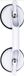 Ridder Premium Badkamer Handgreep Met Zuignap - 30 cm - Wit