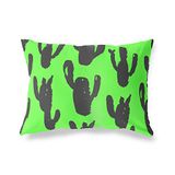 BonaMaison Neon Groen-Rook Decoratieve Kussensloop, Kussenhoezen Bank, Decoratieve Kussenhoesjes, Kussensloop; Sofa, Slaapkamer, Kantoor, Auto 45x60 Cm - Ontworpen en vervaardigd in Turkije