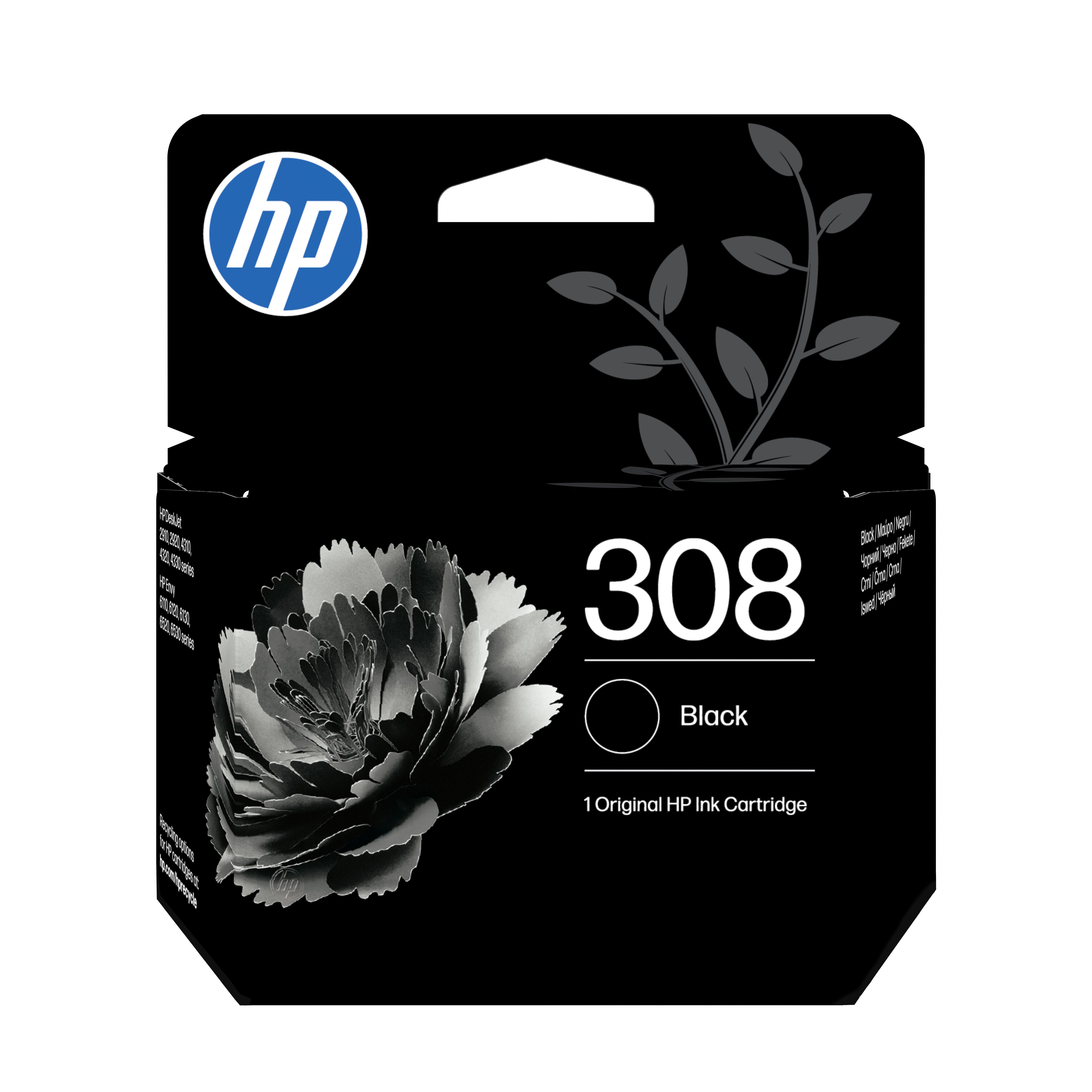 HP 308 Zwarte Inktcartridge - Origineel