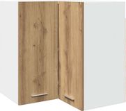 vidaXL Hanghoekkast Lyon 57x57x60 cm bewerkt hout artisanaal eikenkleur