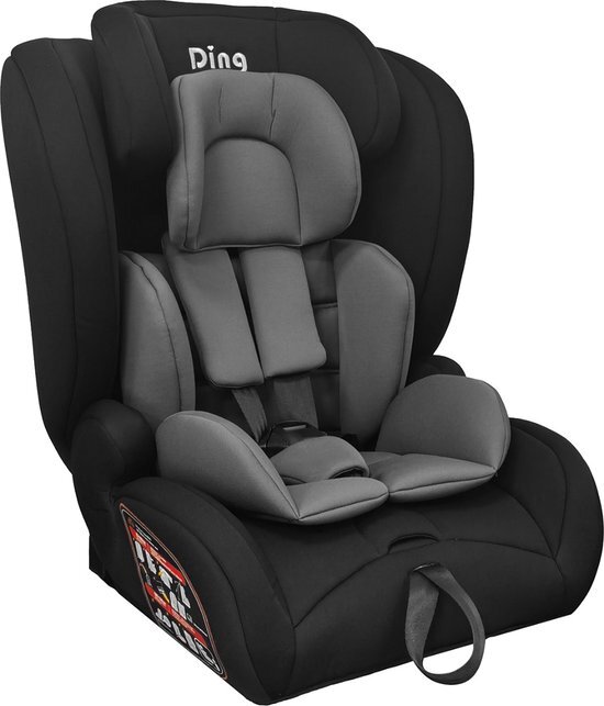 Ding Zino Autostoel - Grijs - Isofix Autostoel - i-Size - Vanaf 76 tot 150cm - Vanaf 15 maanden tot 12 jaar