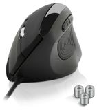 Merkloos Ergonomische muis verticaal - Bedraad - 3200 DPI - Gewicht 115 tot 145 g - Voor rechtshandigen