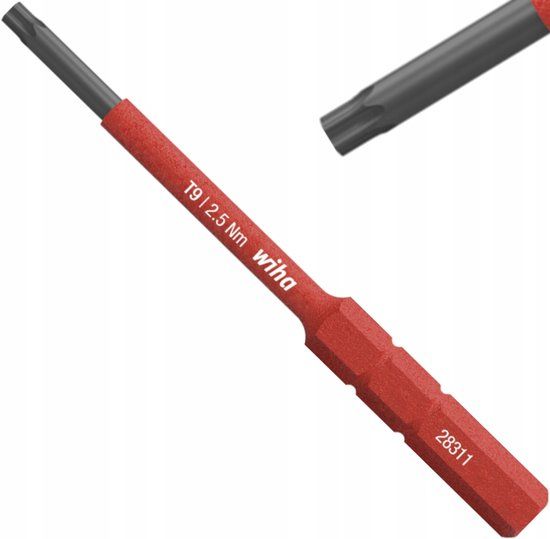 Wiha SlimBit Torx T5x75mm VDE Schroefbit voor Elektriciens