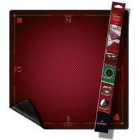 WOGAMAT Rode Luxe Speelkaartmat 60 x 60 cm
