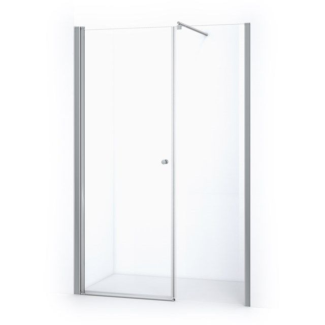 Maxaro Douchewand met Draaideur Zircon Comfort 135cm Chroom - 6095817667694