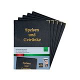 SIGEL SM101 menukaartmappen A5 zwart pak van 5