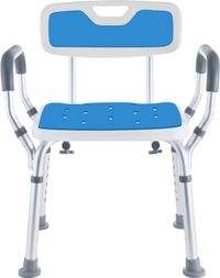 Safe Age Douchestoel met armleuning - anti slip - verstelbaar