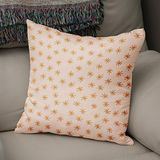 Bonamaison Decoratieve kussenhoes oranje en gebroken wit, werpkussenhoezen, decoratieve kussenslopen voor woonkamer, bank, slaapkamer, maat: 43x43 cm - ontworpen en vervaardigd in Turkije