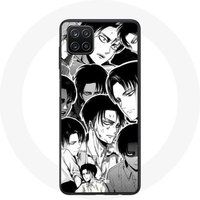 Maniacase Hoesje voor Samsung Galaxy A12 Attack of the Titans Manga Levi Ackerman