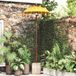 Maison Exclusive Parasol Balinais avec pied, jaune, 95 x 95 x 260 cm