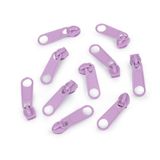 cyclingcolors 10 x ritssluitingschuivers vervanging reparatieset voor rits hoofd nr. 5 schuiver voor kleding tassen jassen tassen koffer jeans, lichtpaars