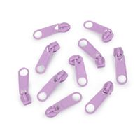 cyclingcolors 10 x ritssluitingschuivers vervanging reparatieset voor rits hoofd nr. 5 schuiver voor kleding tassen jassen tassen koffer jeans, lichtpaars