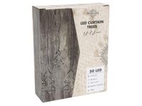 HIT trading LED gordijnverlichting boom 5 st 50 lampjes zwart 80 x 60cm, gouden gloed