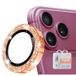 Hat Prince Protecteur Objectif iPhone 18 Pro/18 Pro Max en Verre Trempé Glitter - Orange