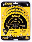 DeWalt DT10399 Constructie Cirkelzaagbladen set - 190 x 30 x 24T 3st - Hout