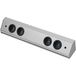 WIPO Stekkerdoos Corner Compact 230 V, max. 3500 Watt, L 760 mm, roestvrijstalen effect