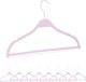 Merkloos Relaxdays Kledinghanger - Set van 10 - Stro - Kunststof - Roze