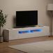 Maison Exclusive Meuble TV LED exclusif - Modèle HOORN - 3 pièces - Bois stratifié blanc brillant