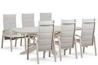 Lifestyle Garden Furniture Lifestyle Essence/Belluno 220x100 cm dining tuinset 7-delig