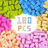 Briques de construction Set - Jouet de construction créatif - 180 pièces - 6 couleurs - À partir de 6 ans