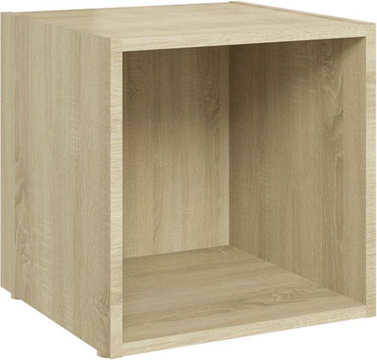 vidaXL Tv-meubel - 37x35x37 cm - Sonoma eikenhout