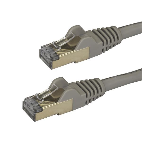 StarTech.com 1m grijs Cat6a Ethernet netwerkkabel shielded (STP) Cat6a patchkabel Cat 6a