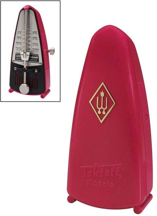 Wittner 830361 Taktell Piccolo metronoom kersenrood