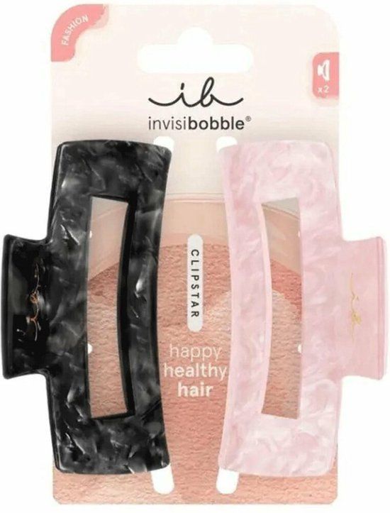Invisibobble Clipstar Eclipse Glossy L - Haarclip - Zwart