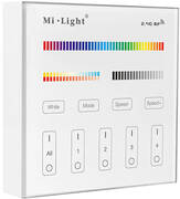 milight MiBoxer - Smart Touch Wandbediening - RGB+CCT - 4 Zone - Mat Wit