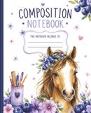 Horse Blueberry Composition Notebook