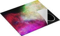 Chefcare Inductie Beschermer Abstracte Kunst - Multicolor - 57,6x51,6 cm