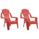 VidaXL 364738 Tuinstoel Terras Polypropyleen (PP) Rood