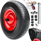 Gardebruk Kruiwagenwiel - Massief Rubber 200kg - 4.80/4.00-8 Ø 390 mm
