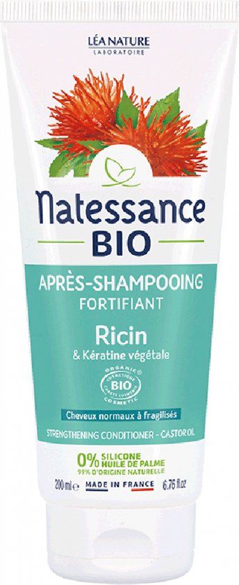 Natessance Biologische Ricine en Plantaardige Keratine Versterkende Conditioner 200 ml