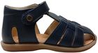 Naturino Zaffiro Platte Sandalen Kinderen Unisex Blauw Leer Klittenband