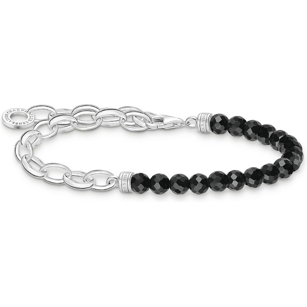 Thomas Sabo Armband Zilver 925 zwart | Dames