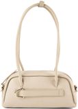 Coccinelle Paki Schoudertas Leder 30 cm - Dames - Beige
