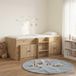 Maison Exclusive - Lit loft avec rangement, en bois stratifié chêne artisanal (3 pièces)