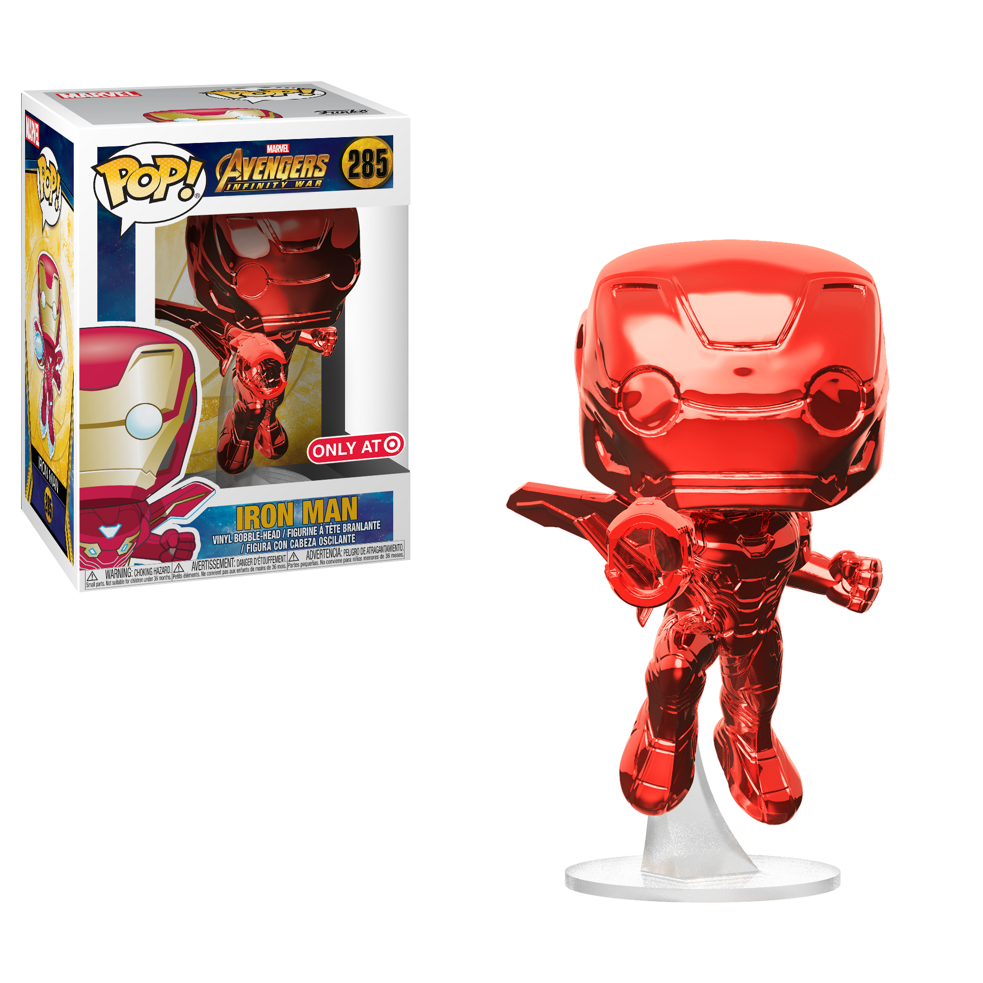 Funko POP! Marvel Avengers: Infinity War Iron Man (Red Chrome)