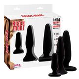 CHISA Black Mont Anal Trainer Kit Buttplug Set Zwart