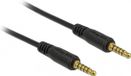 Delock 3.5mm Jack Audio Kabel - 0.5m - Zwart