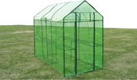 vidaXL Tuinkas staal XL Groen