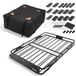 VEVOR Coffre de toit 1295 x 914 x 102 mm Noir Acier
