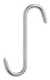 3Claveles 854 vleeshaken, S-vorm, roestvrij staal, afmetingen 18 x 6