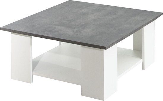 Merkloos Salontafel Zita Wit - Beton